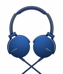 Sony MDR-XB550AP On-Ear Headphones, Blue