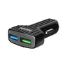 2-Port Car Charger with QC 3.0 30W Black