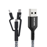 USB 3-in-1 Cable 1m Black