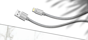 USB-A to Lightning Alu Cable 1m Silver