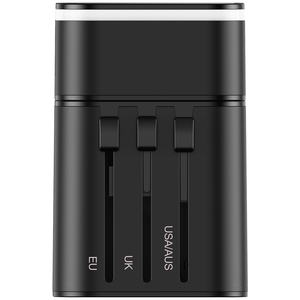 2in1 Univ Travel Quick Charger 18W Black