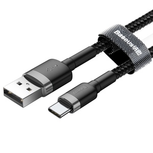 Cafule Cable Type-C 3A 1m Grey/Black