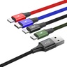 4in1 Cable Lightn(2x)/C/Micro 3.5A Black