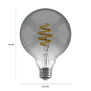Filament Bulb E27 CCT G95-Smokey