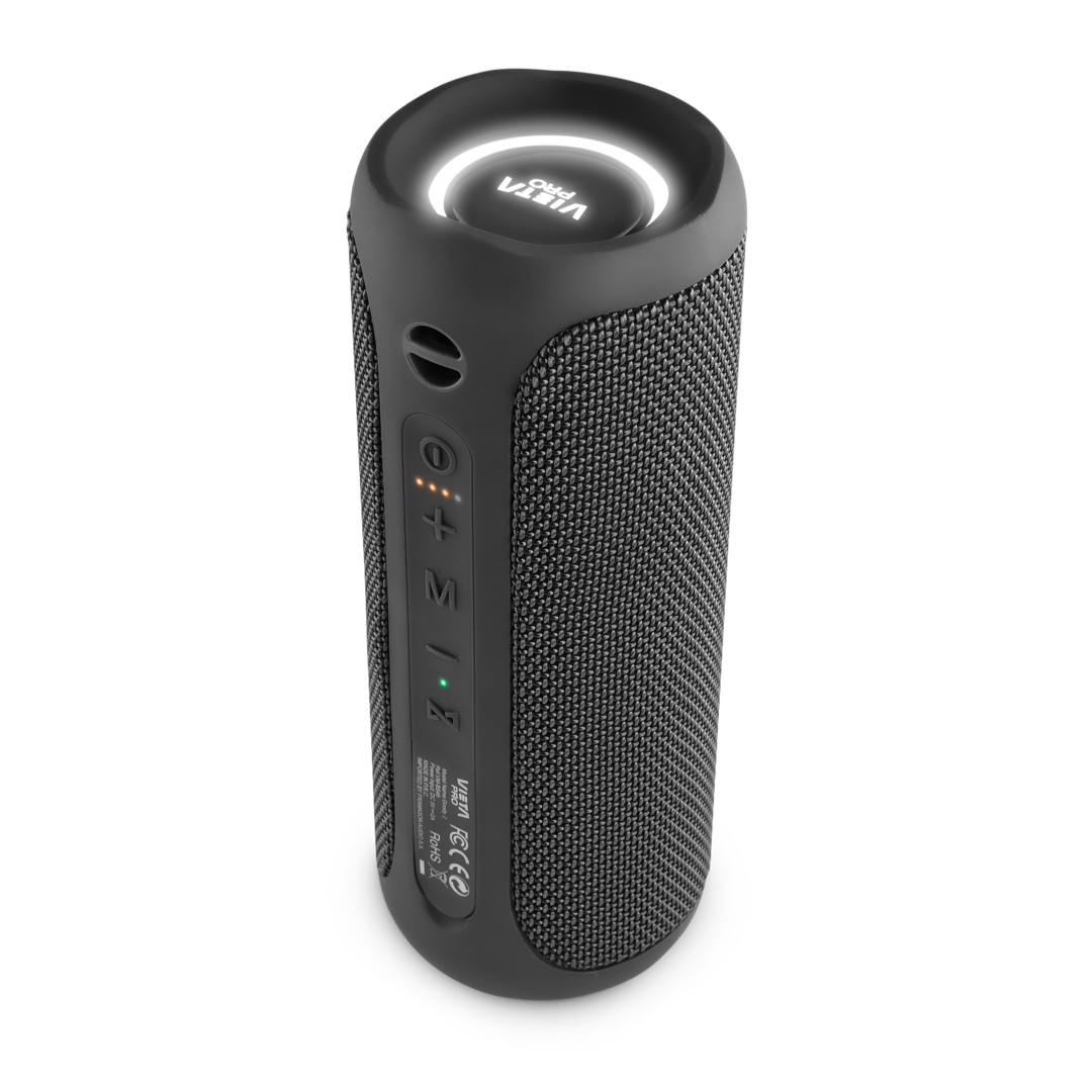 Vieta Pro #Dance Portabler Bluetooth Lautsprecher 25W, Schwarz