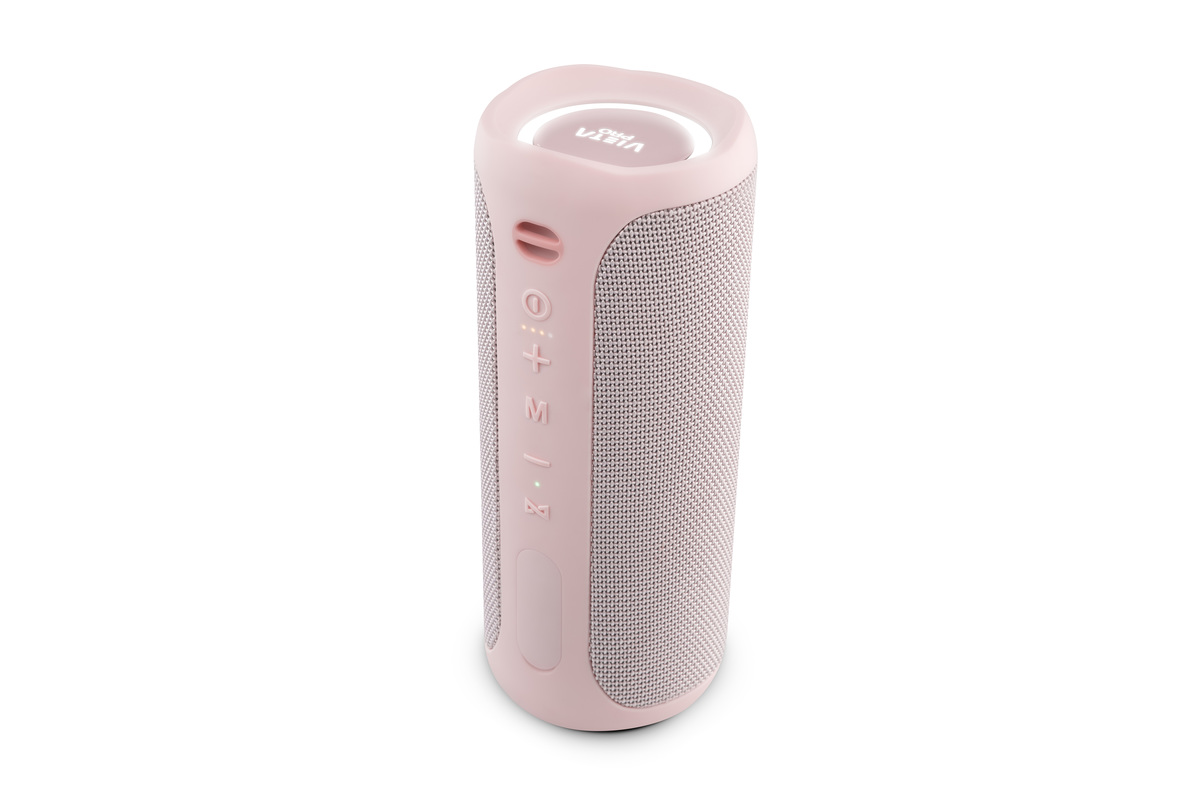 Vieta Pro #Party Portabler Bluetooth Lautsprecher 40W, Rosa